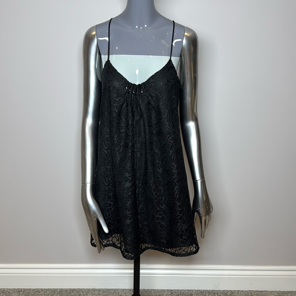Zara little black lace dress